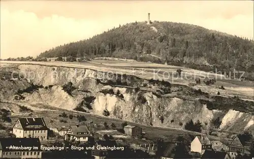 Altenberg Erzgebirge Binge und Geisingberg Kat. Geising