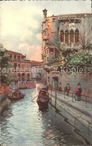 Venezia Venedig Kuenstlerkarte Rio delle Maravegie Kat. 