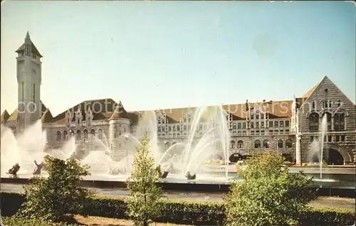 St Louis Missouri Union Station Milles Fountain Kat. 