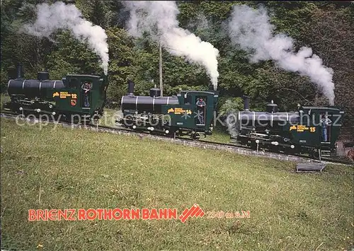 Brienz Rothornbahn Lokomotiven Brienz am See  Kat. Eisenbahn