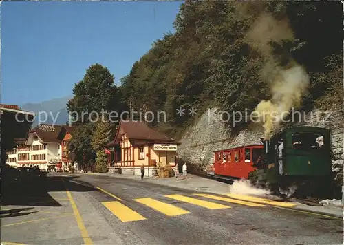 Brienz Rothornbahn Abfahrt  Kat. Eisenbahn