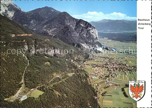 Tirol Region Rasthaus Zirlerberg mit Martinswand Kat. Innsbruck