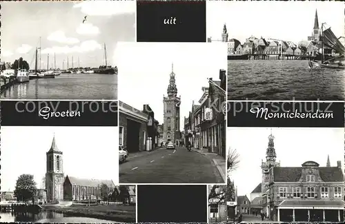 Monnickendam Hafen Kirche  Kat. Niederlande