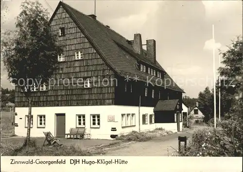 Georgenfeld DJH Hugo Kluegel Huette Kat. Zinnwald Georgenfeld