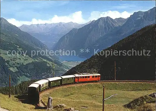 Rhaetische Bahn Alp Gruem Puschlav Veltlin Kat. Eisenbahn