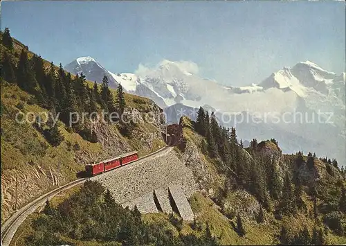 Schynige Platte Bahn Eiger Moench Jungfrau Kat. Eisenbahn