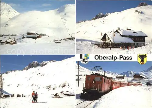 Oberalppass Gasthaus Piz Calmot Eisenbahn Kat. 