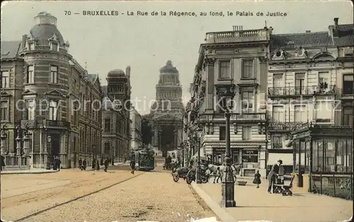 Bruxelles Bruessel Rue de la Regence Palais de Justice Kat. 