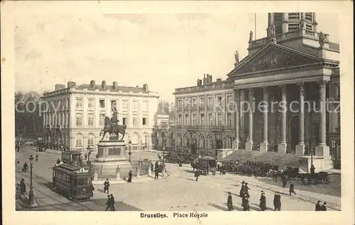 Bruxelles Bruessel Place Royale Monument Kat. 