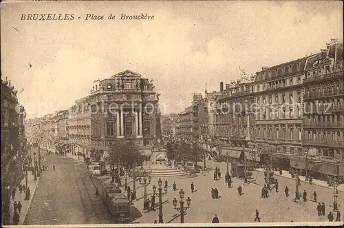 Bruxelles Bruessel Place de Brouckere Monument Anspach Kat. 