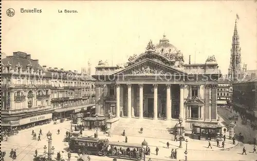 Bruxelles Bruessel La Bourse Tram Kat. 