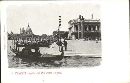 Venezia Venedig Molo dal Rio della Paglia Kat. 