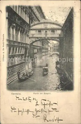 Venezia Venedig Ponte dei Sospiri Kat. 