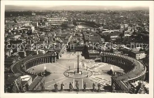 Roma Rom Fliegeraufnahme Piazza St. Pietro Kat. 