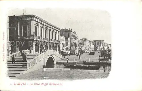 Venezia Venedig Riva degli Schiavoni Kat. 