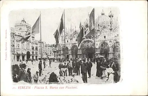 Venezia Venedig Piazza S. Marco con Piddioni Kat. 
