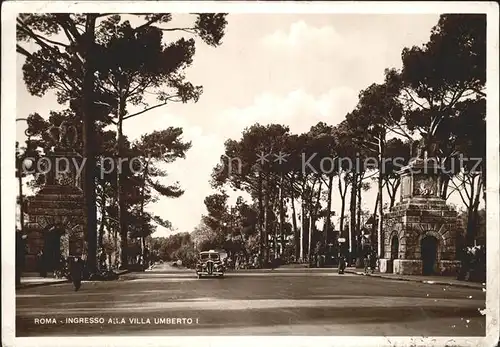 Roma Rom Ingresso alla Villa Umberto Kat. 