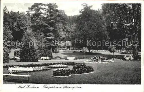 Bad Kudowa Niederschlesien Kurpark Rosengarten Kat. 