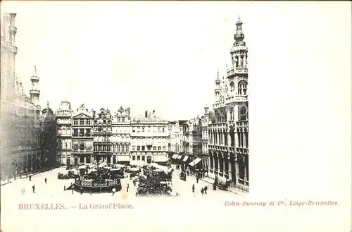 Bruxelles Bruessel La Grand Place Kat. 