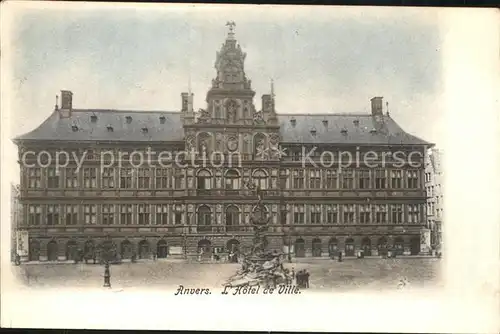 Anvers Antwerpen Hotel de Ville Kat. 