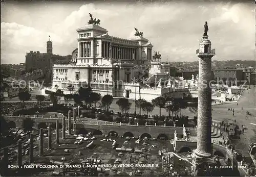 Roma Rom Foro e Colonna Traiano Monumento Vittorio Emanuele II Kat. 