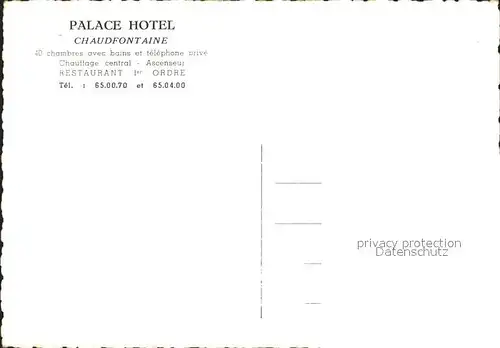 Chaudfontaine Palace Hotel Kat. 