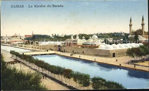 Damas Damaskus Syria La Riviere du Barada Kat. 