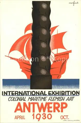 Antwerpen Anvers International Exhibition 1930 Colonial Maritime Flemish Art Kat. 