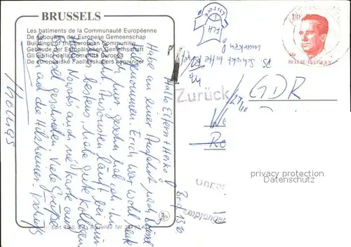 Brussels Fliegeraufnahme Kat. Bruxelles