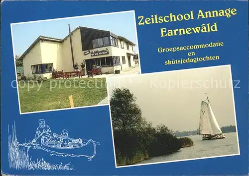 Earnewald Friesland Zeilschool Annage Segelboot Kat. 