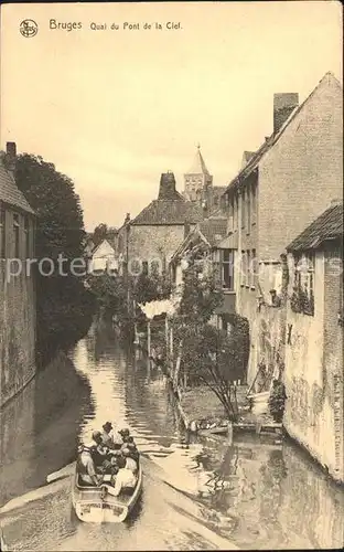 Bruges Flandre Qaui du Pont de la Clef Kat. 