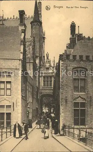 Bruges Flandre Rue de l Ane Aveugle Kat. 