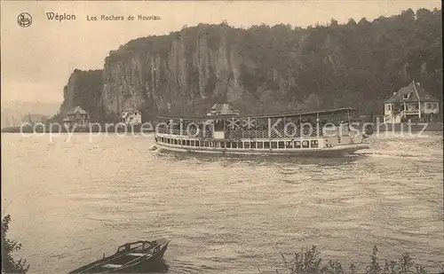 Wepion Namur Les Rochers de Neuvlau Fahrgastschiff Kat. 