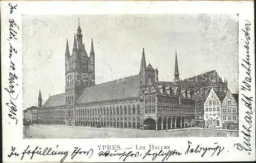 Ypres Ypern West Vlaanderen Les Halles Kat. 