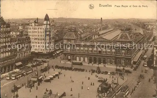 Bruxelles Bruessel Place Rogier et Gare du Nord Kat. 