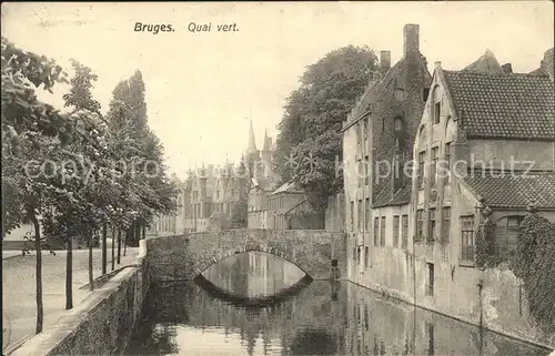Bruges Flandre Quai vert Kat. 