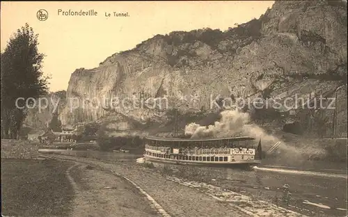 Profondeville Le Tunnel Fahrgastschiff Kat. 