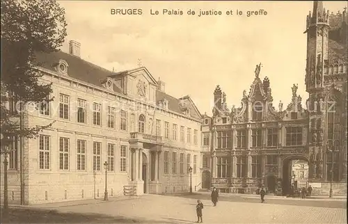 Bruges Flandre Le Palais de justice et le greffe Kat. 