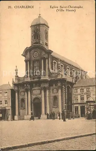 Charleroi Hainaut Wallonie Eglise Saint Christophe Kat. 