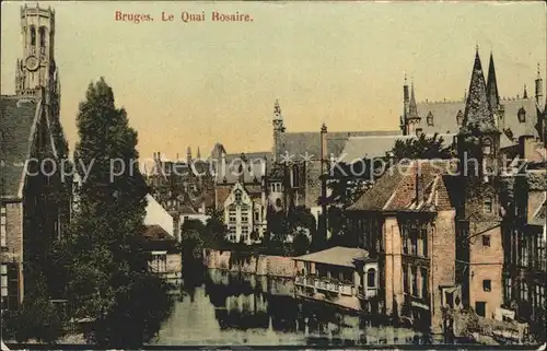 Bruges Flandre Le Quai Rosaire Kat. 