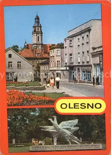 Olesno Rosenberg Oberschlesien Rynek Ziem Piastowskich /  /Olesno