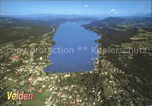 Velden Woerthersee Fliegeraufnahme /  /