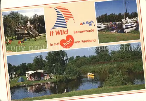 Earnewald Friesland Camping It Wiid Kinderspielplatz Segelboot Kat. 