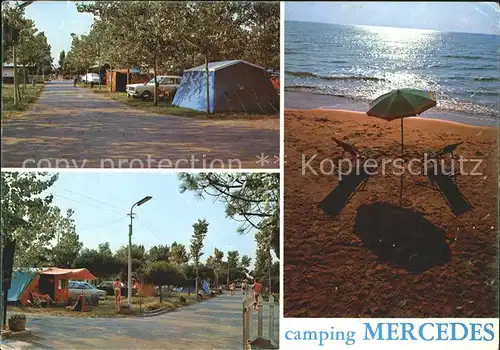 Cavallino Venezia Camping Mercedes Abendstimmung am Strand Kat. 