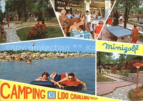Cavallino Venezia Camping Strand Bar Minigolf Tischtennis Kat. 