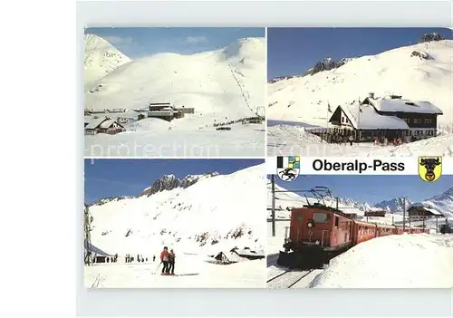 Oberalppass Gasthaus Piz Calmot Bergbahn Kat. 