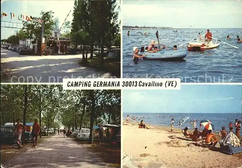 Cavallino Venezia Camping Germania Strand Schlauchboot Kat. 