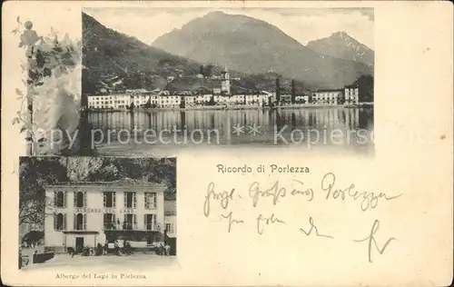 Porlezza Lombardei Albergo del Lago /  /Como Lago di Lugano