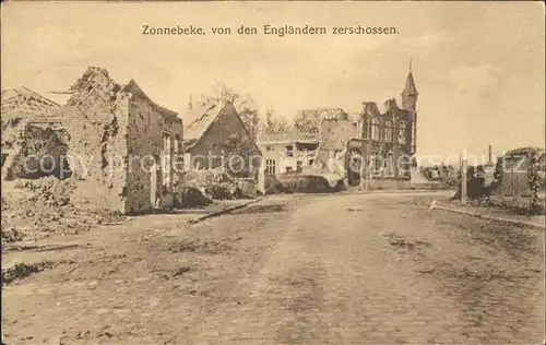 Zonnebeke West-Vlaanderen Von den Englaendern Zerstoert /  /