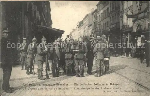 Bruxelles Bruessel Deutsche Soldaten /  /